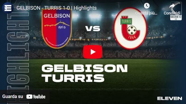 Gelbison-Turris 1-0, video gol e highlights